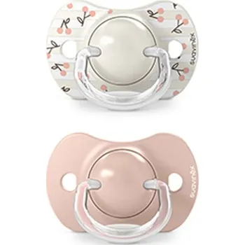 Suavinex Dudlík SX Pro fyziologický Birdies 0/6 m 2 ks Růžový