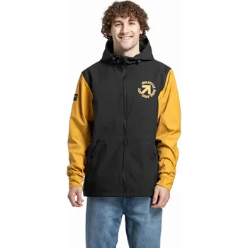 Pánská větrovka Pánská street bunda Meatfly Finn černá/žlutá S