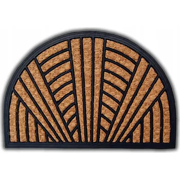 PŮLKRUHOVÁ KOKOSOVÁ ROHOŽKA PROTI UKLOUZNUTÍ PŘED DVEŘE 40x60 CM