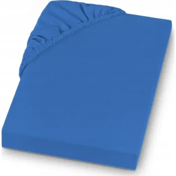 Prostěradlo PROSTĚRADLO JERSEY S GUMOU 160x200 + 25 CM BOKY - MODRÁ BARVA