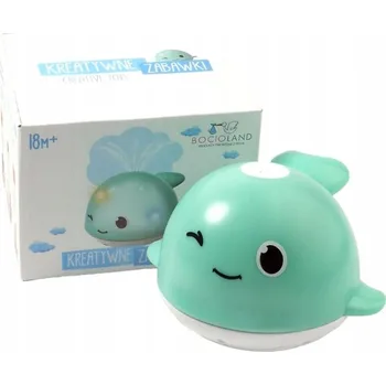 Hračka pro nejmenší Svítící velryba fontána Hračka do vany