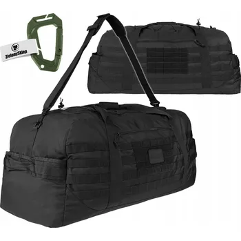 Sportovní taška Vojenská turistická taška Mil-Tec US Combat Parachute Cargo 105 l Černá