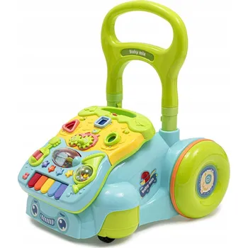 Dětské chodítko Baby Mix chodítko edukativní s hračkami Modré