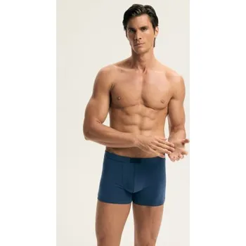 Boxerky 3 PACK boxerky Esotiq Aspen - bavlna Světlemodrá-tmavěmodrá XL