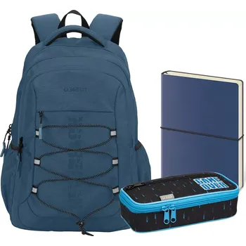 Školní batoh Studentský set Brisk Blue třídílný