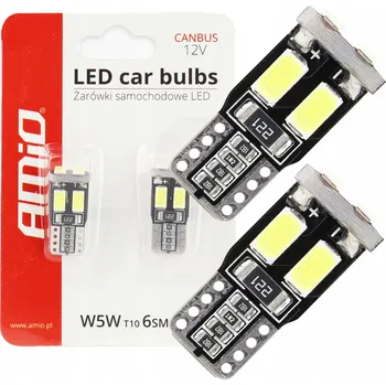Povinná bezpečnostní výbava Žárovky Amio AMI-01622 W5W 1 W 2 ks