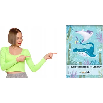 Blok KREATIVNÍ BLOK TECHNICKÝ A4 10 listů barevný