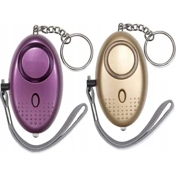 Bezpečnostní kamera OSOBNÍ ALARM PŘÍVĚSEK NA KLÍČE až 140 dB VELMI HLASNÝ SEBEOBRANA + LED svítilna 2KS