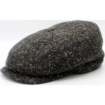 Čepice Fiebig - Headwear since 1903 Zimní bekovka Hatteras od Fiebig - Vlna Tweed / Bekovka peaky blinders Velikost: 59 cm (L)