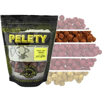 Pelety v obalu - 200 g/15 mm/Mango