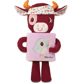 plyšák Plyšák / Usínáček s knížkou na bříšku a svítícím obrázkem - kravička Rosalie