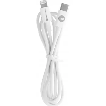 Datový kabel Kabel Forcell USB typ C - Apple Lightning 1 m bílý