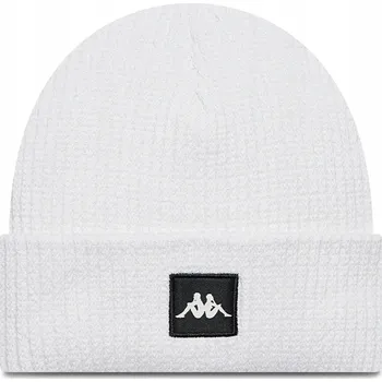 Čepice Kappa zimní čepice beanie bílá, univerzální velikost