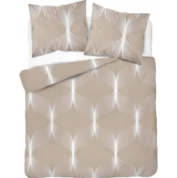 Povlečení POVLEČENÍ 100% BAVLNA 160 cm x 200 DETEXPOL Moderní Béžová