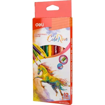 Pastelka PASTELKY DELI EC00300 TROJÚHELNÍKOVÉ COLORUN 12 BAREV