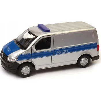 autíčko Welly VW Volkswagen Transporter T6 Dodávka 1:34 Kovový Model