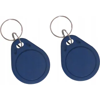 Přívěsek Na Klíče Unique 125kHz EM4100 pro ZÁMEK DOMOFONU modrá, pro potisk, 10 kusů