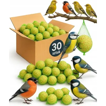 Pro ptáka LOJOVÉ KOULE PRO VOLNĚ ŽIJÍCÍ PTÁKY KRMIVO PRO PTÁKY DO KRMÍTKA 30 KS