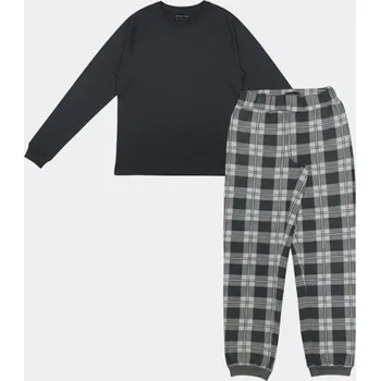 Pánské pyžamo Howick Charcoal Check 1182343 XL