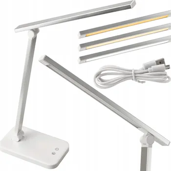 Lampička LED Stolní Lampa Školní na Stůl DOTYKOVÁ 5W + 3 Barvy Světla Stmívatelná