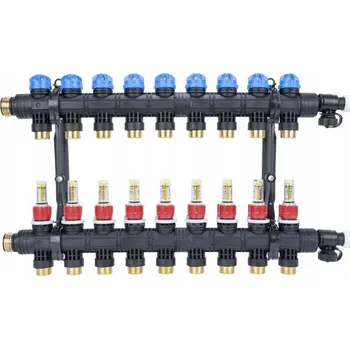 rozdělovač topení ROZDĚLOVAČ PODLAHOVÉHO VYTÁPĚNÍ 9 OKRUHŮ AFRISO