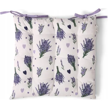 Podsedák Prošívaný sedák PROVANCE 3 QK-184, levandule, fialová, čtverec 40x40cm