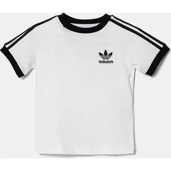 Dětské bavlněné tričko adidas Originals JE0519 bílá 00X, vel. 62