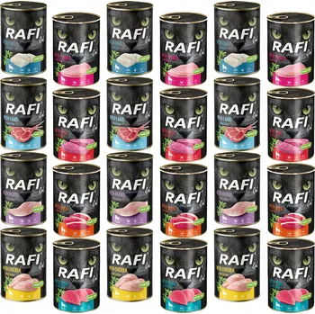 Krmivo pro kočku RAFI CAT Mokré krmivo pro kočky bez obilovin MIX 24x400g