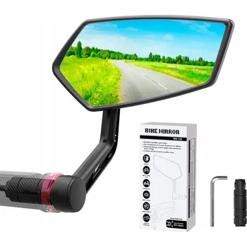 Zrcátko na kolo ZPĚTNÉ ZRCÁTKO NA KOLO NA ŘÍDÍTKA 360° S UPEVŇOVACÍ MANŽETOU