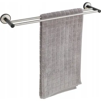 Držák na ručník Bezinvazivní tyč Wenko černá, šedá