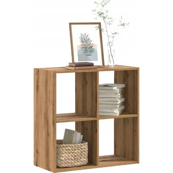Knihovna Regál VidaXL 1 cm x 1 cm x 1 cm dub