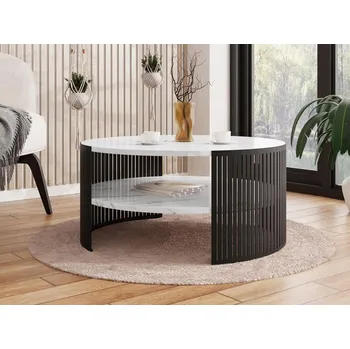 Konferenční stolek Mirjan24 kulatý 75 x 75 x 40 cm černý