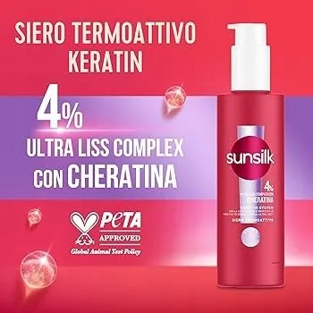 Vlasová regenerace Termoaktivní sérum na vlasy Sunsilk Keratin bez oplachování 200 ml