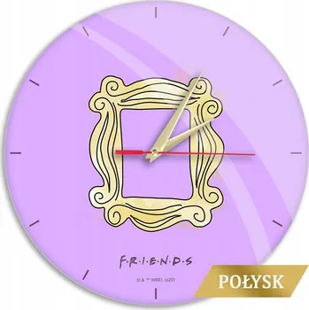 Hodiny Nástěnné hodiny s leskem Friends 006 Friends Fialové