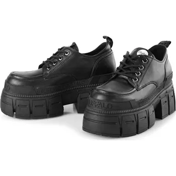 Dámská obuv boty s klínem - GOSPHER - BUFFALO - 1622349-BLK - 41