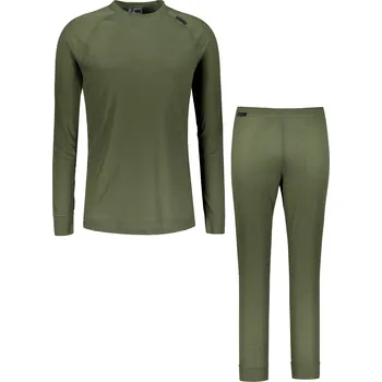 Pánský termo set ALTISPORT GAIN KHAKI/ČERNÁ XXL