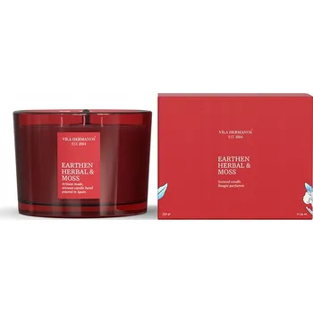 Svíčka Zemité Byliny a Mech - Vila Hermanos - vonná svíčka 350g
