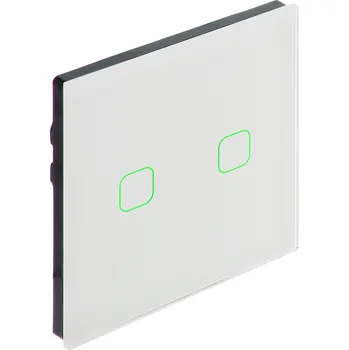 vypínač Maclean Dvojitý dotykový spínač bílý MCE703W