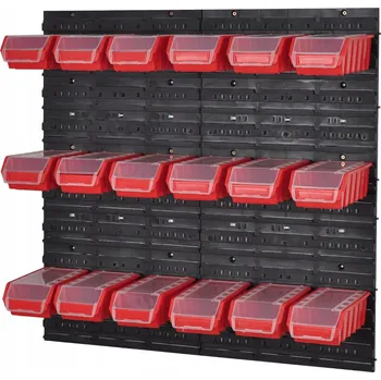 Obraz Nástěnná dílenská deska + 18 boxů/úložných nádob