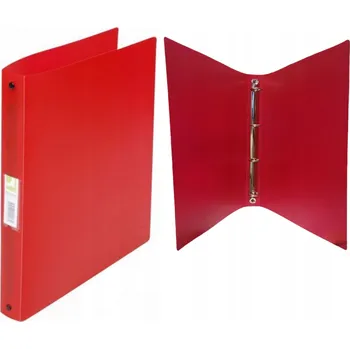 Kroužkový pořadač PP A4/4 kroužky/25 mm červený