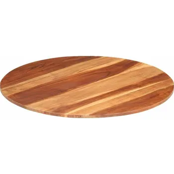 Obývací pokoj vidaXL Stolní deska masivní akáciové dřevo kulatá 15–16 mm 80 cm [285971]