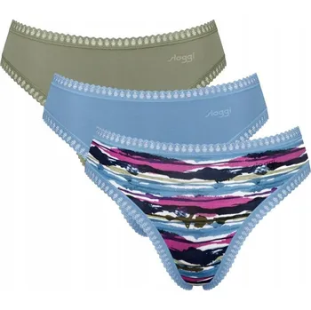 Kalhotky KALHOTKY Sloggi GO Crush High leg C3P BAVLNĚNÉ dámské kalhotky 3 ks S 36