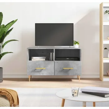 Televizní stolek TV stolek, šedý betonu, 80x36x50 cm