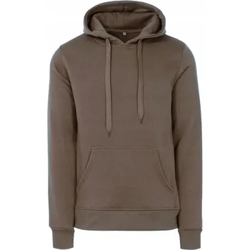 Pánská mikina Pánská zateplená tepláková mikina klokanka s kapucí vzor 2XL XXL hnědá 157