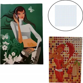 Sešit Sešit A5 s mřížkou Dan-Mark, 96 listů