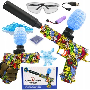 Dětská zbraň AUTOMATICKÁ PISTOLE NA GELOVÉ KULIČKY PUŠKA VELKÁ + DÁREK 3000 KULIČEK