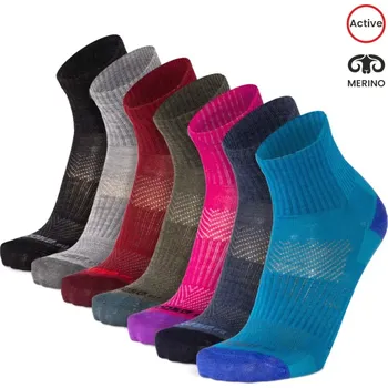 Pánské termo ponožky ORLIK ONE jednobarevné kotníkové merino ponožky Moose