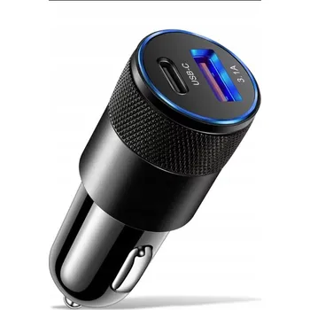Rychlá Automobilová 68 W se dvěma porty: USB-C PD + USB-A QC 3.0