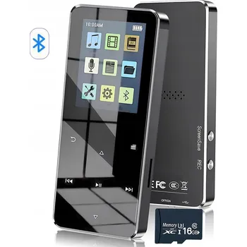 MP4 MP3 PŘEHRÁVAČ DOTYKOVÝ DIKTAFON 16GB BLUETOOTH 5.0 HiFi + SLUCHÁTKA