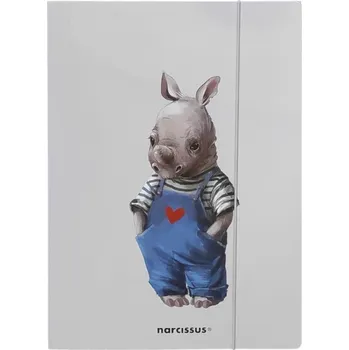 Narcissus Desky A4 s gumou – motiv nosorožec